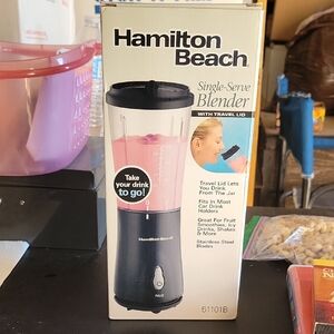 Hamilton Beach Single-Serve Blender with Travel Lid New In Box